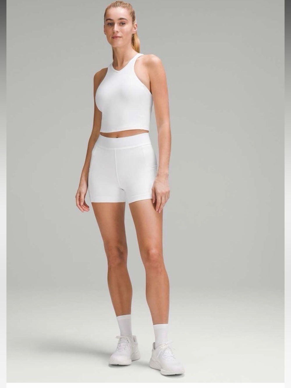 Lululemon Luxtreme High-Rise Tennis Short 3.5"
White